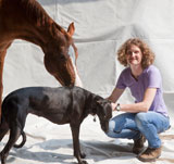 Tina Wassing mobile Tierärztin spezialisiert auf Pferde und Windhunde